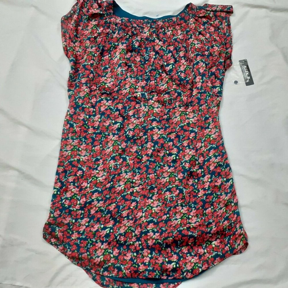 Allen B Schwartz Dress Summer Floral Cocktail sz 8